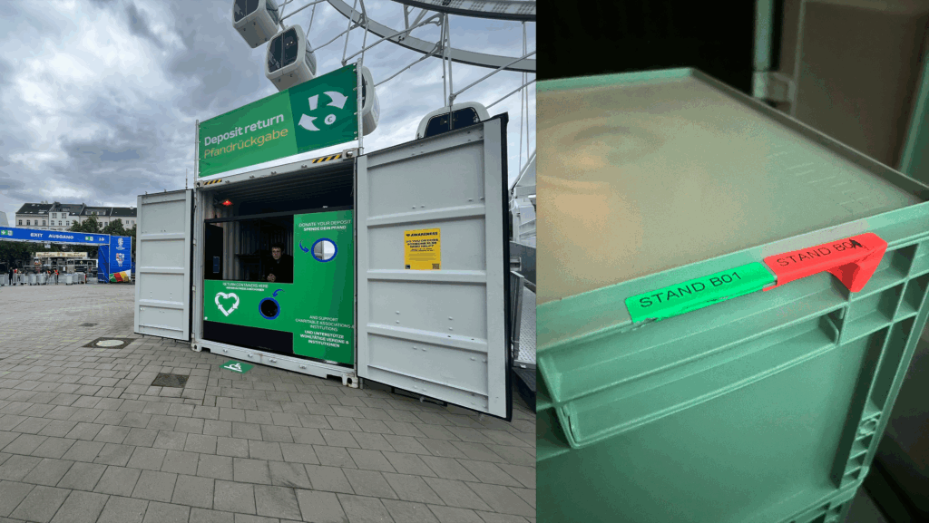 Mehrweg Rückgabe Fan Zone c: Nina Laible